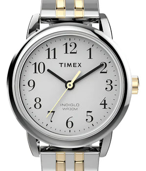 Reloj Analogico Timex Easy Reader Indiglo Plata/dorado Mujer