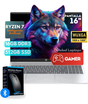 Hp Omnibook Amd Ryzen Ia 7 350 16gb De Ram 512gb Ssd Pantalla 16 Wuxga 1920 Px X 1200 Px Incluye Windows Instalado Laptop Gamer Con Regalo