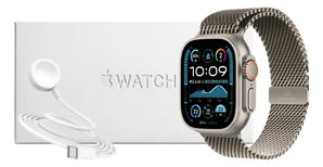 Apple Watch Ultra 2 Gps + Cellular 49 Mm Con Caja Original - Titanio Natural - Milanés (Reacondicionado)
