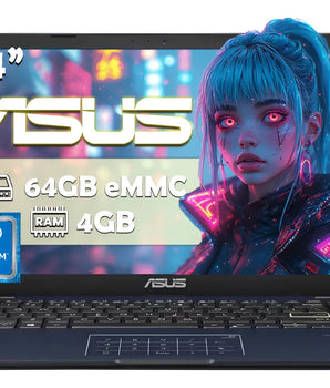 Laptop Asus 14 Intel Pentium N6000 64gb Emmc 4gb Ram Negro