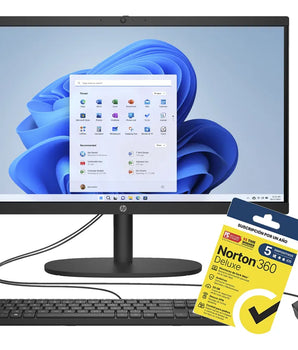 All In One Hp 22-dg0009la Intel N100 128gb 8gb Ram Ddr5 +kit Negro (Reacondicionado)