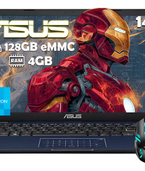 Laptop Asus Vivobook Go 14 Celeron N4500 128gb 4gb Ram + Kit - Negro