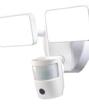 Lampara Heathzenith Luz De Seguridad Led Aire Libre Wi-fi Blanco