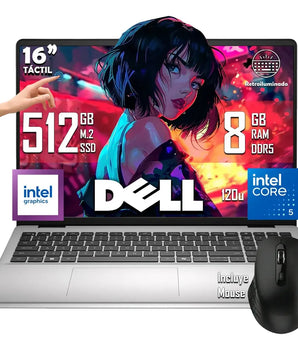 Laptop Dell Dc16251 Core I5 120u 512gb 8gb Ddr5 Touch + Kit