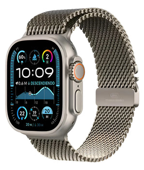 Apple Watch Ultra 2 Gps + Cellular 49 Mm Con Caja Original - Titanio Natural - Milanés (Reacondicionado)