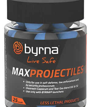 Municion Byrna Max Gas Pimienta Lacrimogeno .68 - 25 Piezas Azul Marino