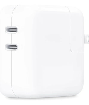 Cargador Original Doble Puerto USB-C 35W Blanco