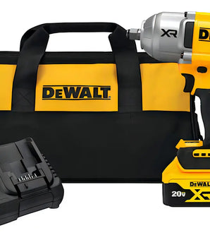 Llave de impacto inalámbrica de 1/2" DEWALT DCF900P1 XR MAX - Kit que incluye batería, cargador y bolsa.