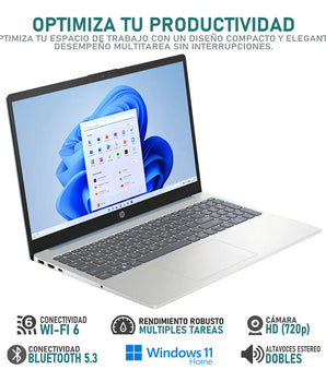 Laptop HP 15-FD0095WM Intel Core i5 8GB RAM 256GB SSD 15.6" Windows 11 Home - Excelente (Reacondicionado)