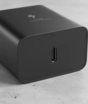 Cargador Original Samsung 45W USB-C con Cable 5A 1.8 m EP-T4511XBEGCA Negro
