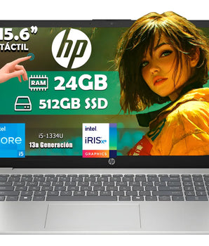 Laptop Hp 15-fd0150wm Core I5-1334u 512gb 24gb Ram Touch - Plateado