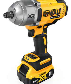 Llave de impacto inalámbrica de 1/2" DEWALT DCF900P1 XR MAX - Kit que incluye batería, cargador y bolsa.