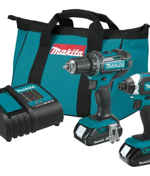Makita | Juego De 2 Pz Inalámbrico Compact Lxt (18 V)