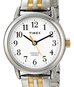 Reloj Analogico Timex Easy Reader Indiglo Plata/dorado Mujer