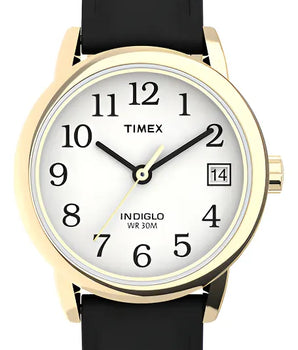 Reloj Analogico Timex Easy Reader Indiglo Negro Mujer