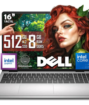 Laptop Dell Dc16251 Intel Core 5 120u 512gb Ssd 8gb Ram Ddr5 Touch Retroiluminado