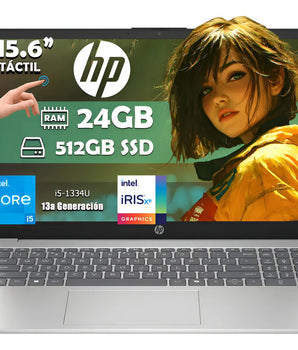 Laptop Hp 15-fd0150wm Intel Core I5-1334u 512gb Ssd 24gb Ram Touch 1920x1080px Windows 11 Home
