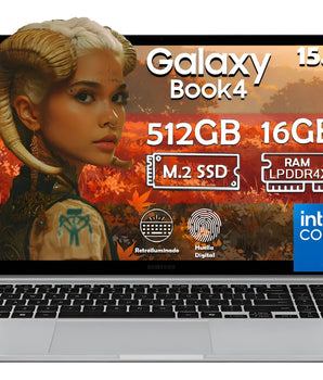 Laptop Samsung Galaxy Book4 Intel Core 7 150u 512gb 16gb Ram - Silver