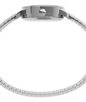 Reloj Timex - Mujer Correa Extensible Easy Reader De 25 Mm Correa Acero Inoxidable Bisel Plateado