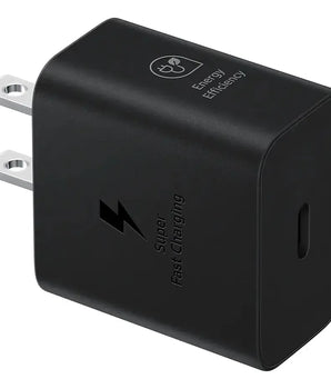 Cargador Original Samsung 25W Carga Súper Rápida USB-C con Cable EP-T2510 Negro