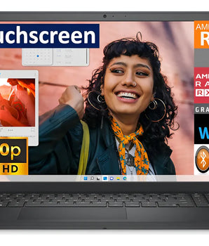 Dell Inspiron 3535 Laptop visualización táctil | 15.6 pulgadas 1920 x 1080 FHD | Ryzen 7-7730U - 512 GB SDD - 16 GB RAM | 8 núcleos @ 4.5 GHz Win 11 Home Noir Negro