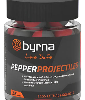 Municion Byrna Pepper Gas Pimienta 0.68 25 Piezas Gotcha Rojo