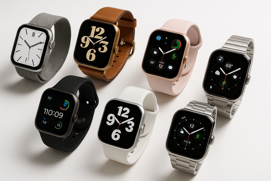 Un muestrario de apple watches